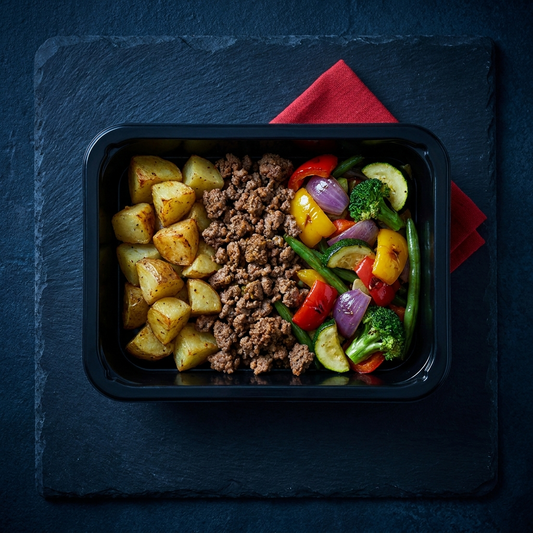 Ground Beef, Yukon Potatoes & Vegetables