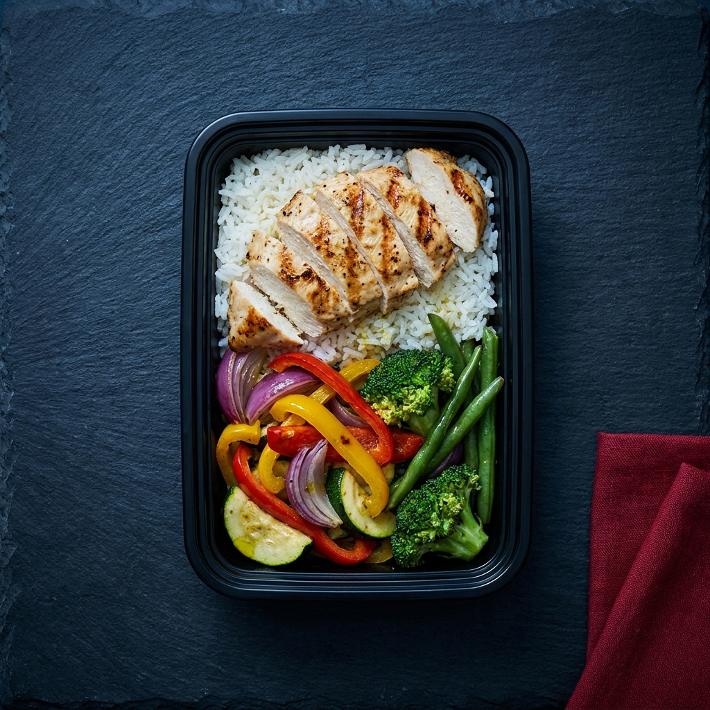 Chicken Breast, Rice & Vegetables