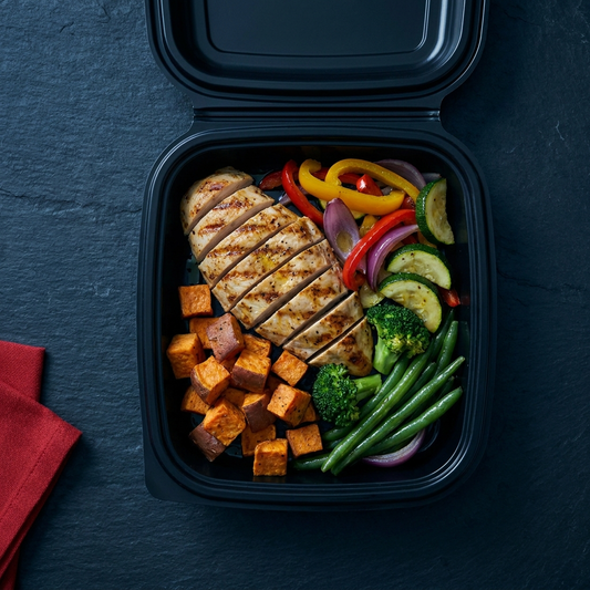 Chicken Breast, Sweet Potatoes & Vegetables
